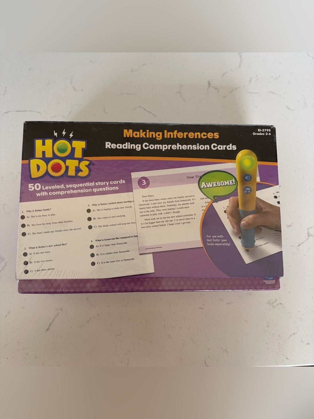 New Educational Insights Hot Dots Reading Informational Text Cards Grade 2-6
